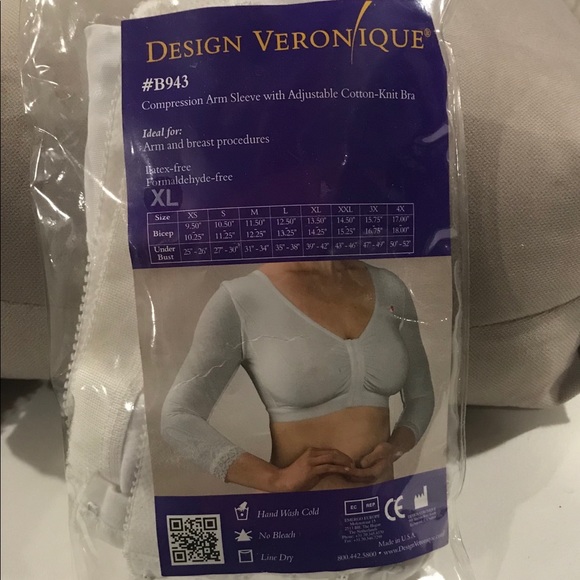 Compression Arm Sleeve - Cotton Bra - Picture 3 of 7